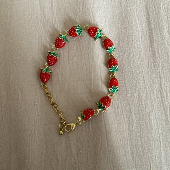 Shein Strawberry Bracelet - Picture 3 of 3